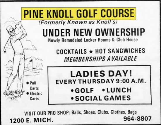 Pine Knoll Golf Course (The Knolls Golf Course) - Jun 5 1973 Ad